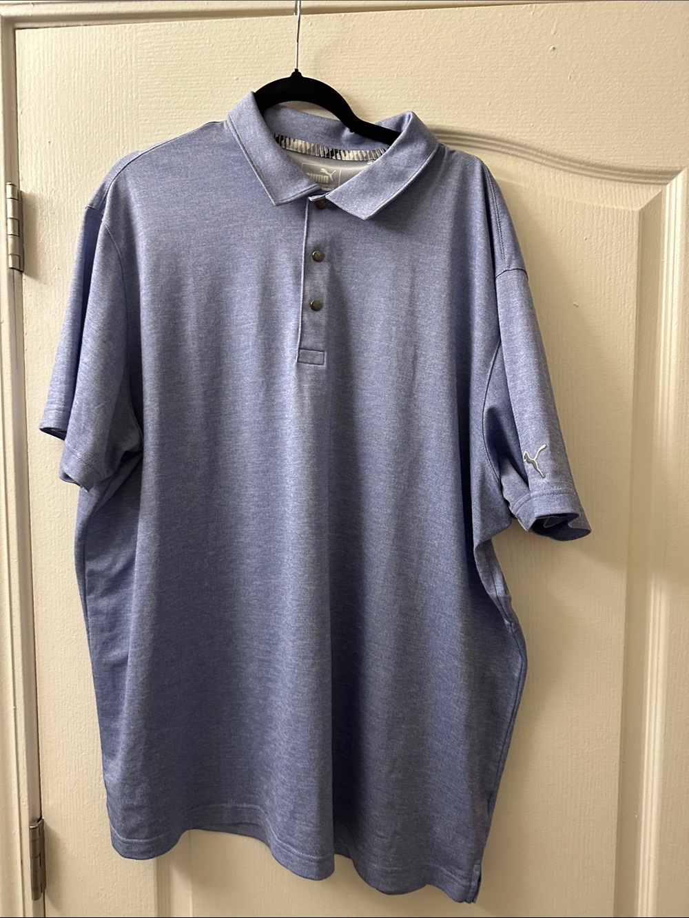 Puma Men's Light Blue Heather Polo